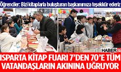 Isparta 7. Kitap Fuarı’na öğrencilerden yoğun ilgi