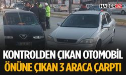 Önüne Çıkan Üç Otomobile Çarptı