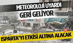 Meteoroloji'den Isparta için Kar Yağışı Uyarısı