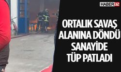 Isparta'da Panik Anları Tüp Patladı