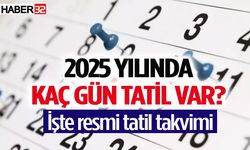 2025 yılı resmi tatil günleri belli oldu