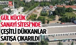 Isparta Gül Küçük Sanayi Sitesi çeşitli dükkanları satışa çıkardı