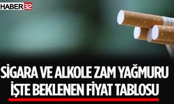 Alkollü İçki ve Sigara Fiyatlarına Yeni Zam