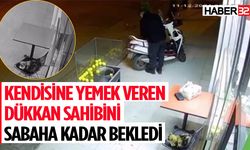 Kendisine Yemek Veren Dükkan Sahibini Sabaha Kadar Bekledi