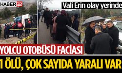 Yolcu otobüsü faciası: 1 ölü, çok sayıda yaralı var