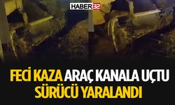 Isparta-Antalya Yolunda Feci Kaza Otomobil Kanala Uçtu