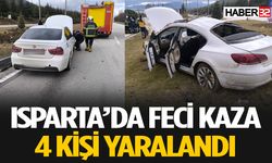 Isparta’da İki Otomobil Çarpıştı: 4 Yaralı