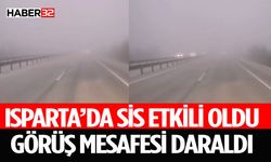 Isparta Karayolunda Sis Etkili Oluyor