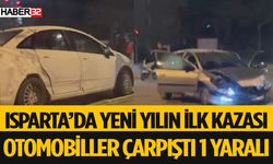 Isparta'da Yeni Yılda İlk Kaza 1 Yaralı