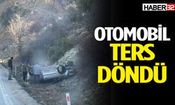 Mahmatlarda kaza: Otomobil ters döndü