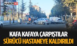 Otomobil ile Motosiklet Kafa Kafaya Çarpıştı