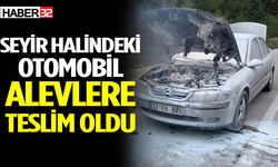 Isparta-Antalya Karayolu’nda Otomobil Alev Alev Yandı!