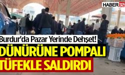 Pazar Yerinde Dünürüne Pompalı Tüfekle Saldırdı!