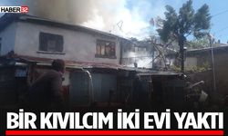 Kavak Köyü’nde Çıkan Yangında İki Ev Zarar Gördü