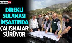 Direkli sulaması inşaatında çalışmalar sürüyor