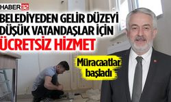 Belediyeden Gelir Düzeyi Düşük Vatandaşlar İçin Ücretsiz Hizmet