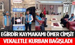 Kaymakam Ömer ÇİMŞİT'ten Kurban Bağışı