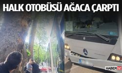 Isparta'da Körüklü Otobüs Ağaca Çarptı