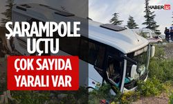 Isparta Burdur Yol Ayrımında Kaza Otobüs Şarampole Uçtu