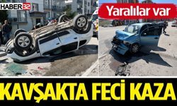 Isparta’da Kavşakta Feci Kaza: Yaralılar var