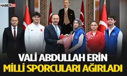 Vali Erin, Şampiyon Sporcuları Ağırladı