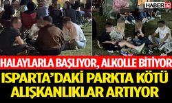 Isparta’daki Parkta Kötü Alışkanlıklar Artıyor