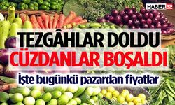 Isparta’da bugünkü semt pazarından fiyatlar