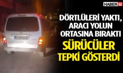 Aracını Yol Ortasına Bırakan Sürücü Tepki Topladı