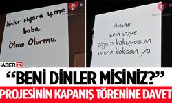 “Beni Dinler misiniz?” Projesinin Kapanış Törenine Davet
