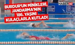 Burdur'un Minikleri, Jandarma'nın 186. Yaşını Kulaçlarla Kutladı