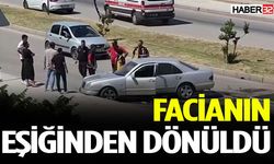 Refüjü Aşıp Karşı Şeride Geçti: Korkutan Kaza!