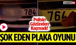 Durdurulan aracın plakası sahte çıktı