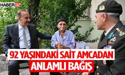 92 Yaşındaki Sait Ali Ayaz’dan Anlamlı Bağış