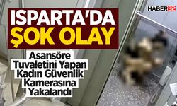 Asansöre Tuvaletini Yapan Kadın Güvenlik Kamerasına Yakalandı