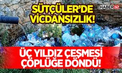 Sütçüler’de Vicdansızlık! Üç Yıldız Çeşmesi Çöplüğe Döndü!