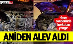 Isparta’da Araç Yangını Korkuttu