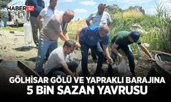 Gölhisar Gölü ve Yapraklı Barajına 5 bin sazan yavrusu