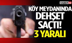 Köy Meydanında Dehşet Saçtı: 3 Yaralı