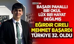 Eğirdir Cireli Mehmet Başardı Türkiye 32. Oldu