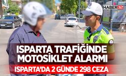Isparta Trafiğinde Motosiklet Alarmı