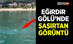 Eğirdir Gölü’nde Şaşırtan Görüntü