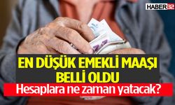En düşük emekli maaşı belli oldu