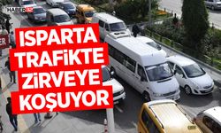 Isparta Trafikte Zirveye Koşuyor