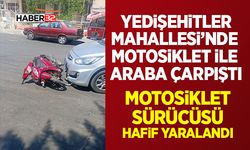 Yedişehitler Mahallesi’nde Motosiklet Kazası: Sürücü Hafif Yaralandı