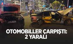 Otomobiller çarpıştı: 2 yaralı