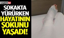 Sokakta yürürken hayatının şokunu yaşadı!