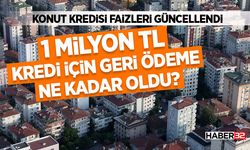 1 Milyon TL Kredi İçin Geri Ödeme Ne Kadar Oldu?