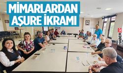 Mimarlardan aşure ikramı