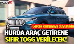 Hurda araç getirene sıfır TOGG verilecek!