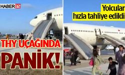 THY uçağında panik: Yolcular hızla tahliye edildi